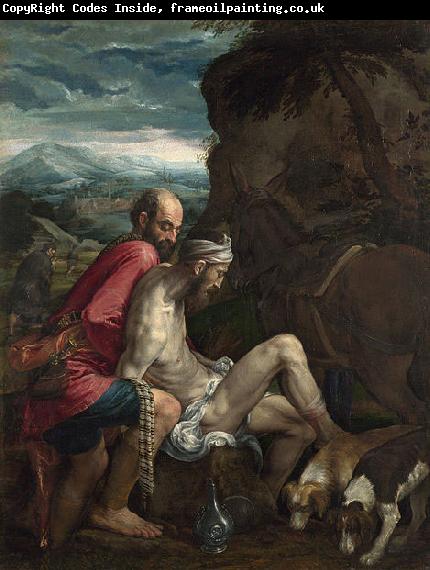 Follower of Jacopo da Ponte The Good Samaritan